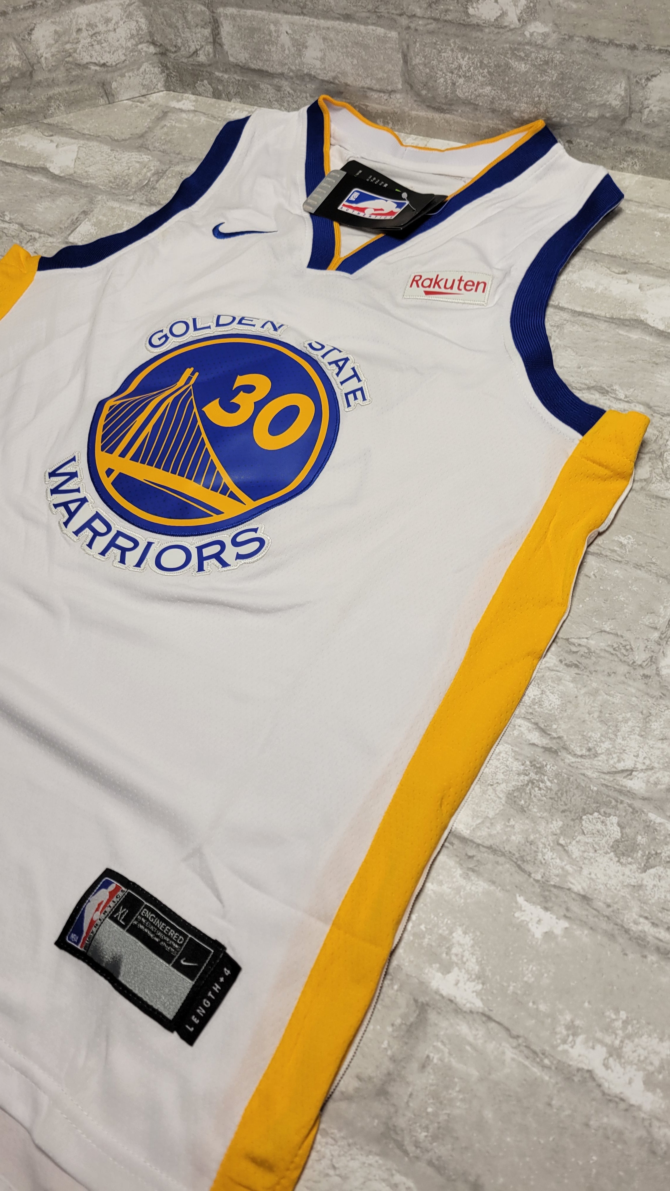 STEPH CURRY Nike NBA JERSEY Golden State WARRIORS Rakuten, Youth XL (8066507899118)